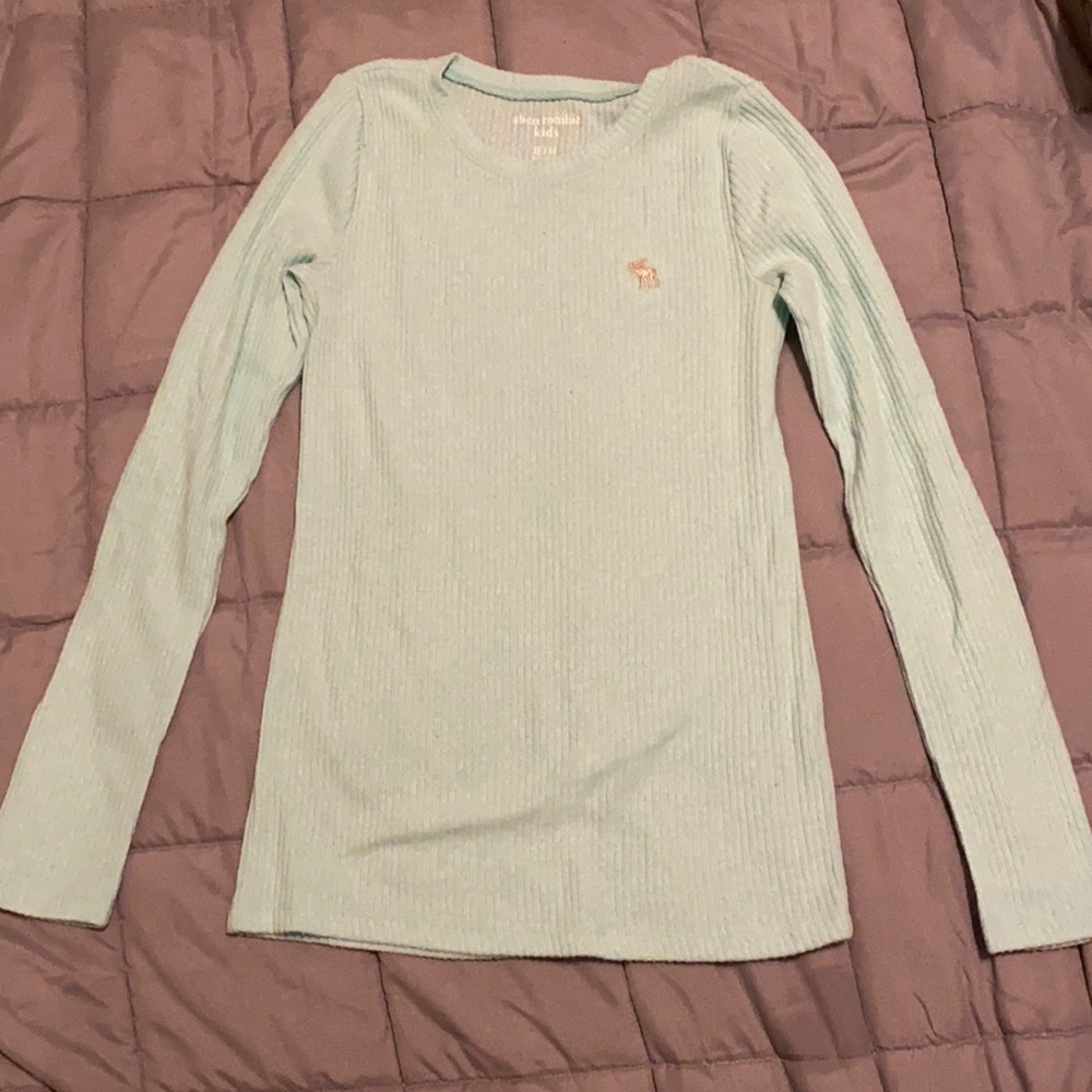 Abercrombie kids long sleeve blue shirt size: 13/14
